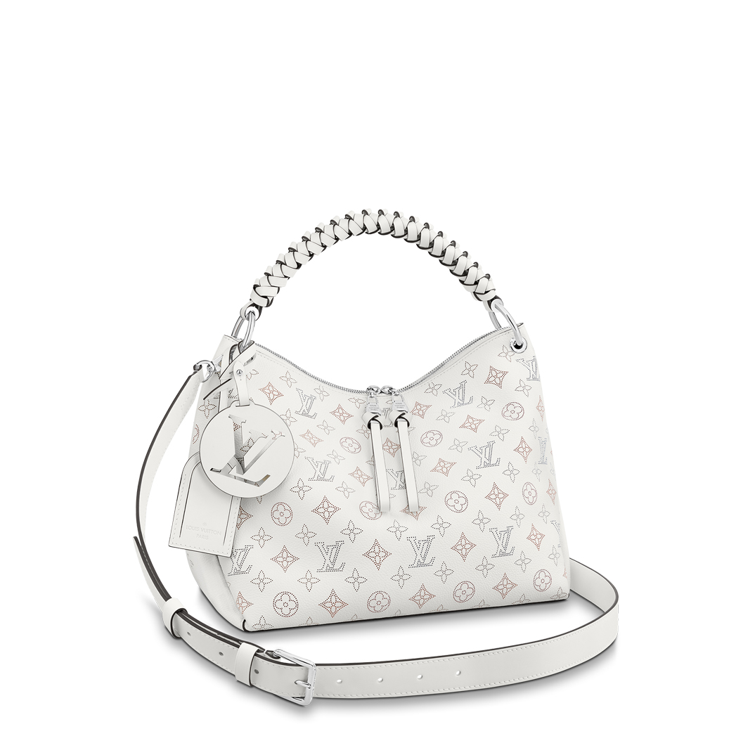 Louis Vuitton BEAUBOURG HOBO MM Mahina Handbag M58482 Snow White